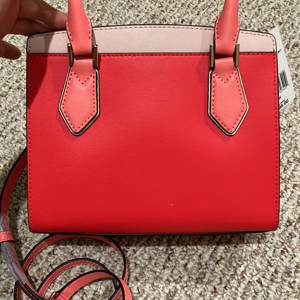 Michael Kors Mott Medium Messenger Convertible Crossbody(CORAL RF MLT)35T0GOXM2T - Picture 12 of 15